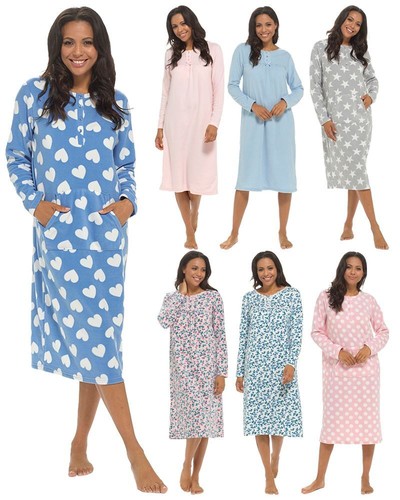 Womens polar fleece nightie - polar,
