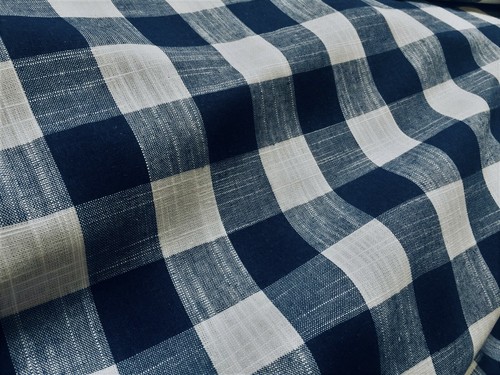 Gingham linen checked cotton - gingham,