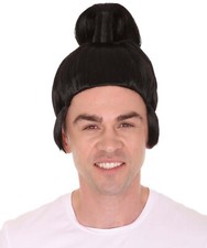 Samurai Wig – Black Top Knot