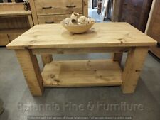 RECLAIMED ROUGH SAWN TIMBER 3'X2' COFFEE TABLE- RUSTIC- BESPOKE AVAILABLE