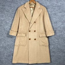 VINTAGE 70s 80s Polo Ralph Lauren Camel Hair Coat Womens Size 6 Double Breasted