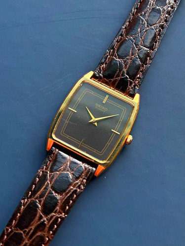 Seiko quartz gold - seiko, square