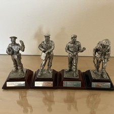 Pewter WW2 Army Figures Set of