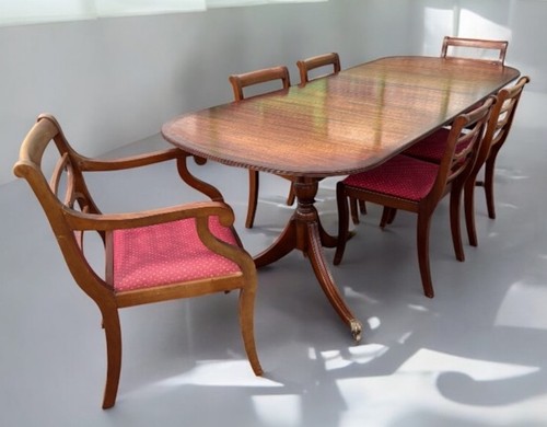 Mahogany extending dining - mahogany,