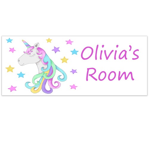 Personalised unicorn door - personalised,