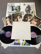 The Beatles - The White Album Vinyl Record CANADIAN Press 1980 POSTER & PHOTOS