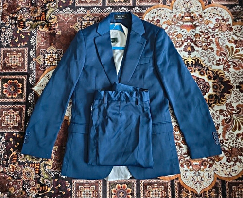 Boys formal suit blue roco - boys,