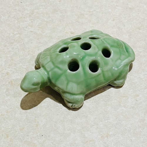 Vintage green tortoise turtle - vintage,