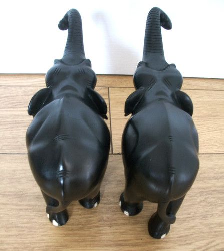 Pair antique ebony - , hand