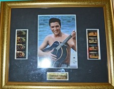 Elvis Presley Limited Edition Display (1 /200) 8 framed film cells + photograph