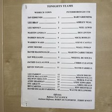 WISBECH TOWN VS PETERBOROUGH