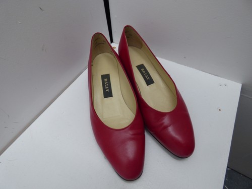 Ladies bally red short heel - bally,