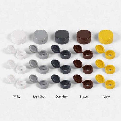 Small plastic hinged - plastic, screw