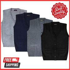 Men's Sleeveless Button-Up