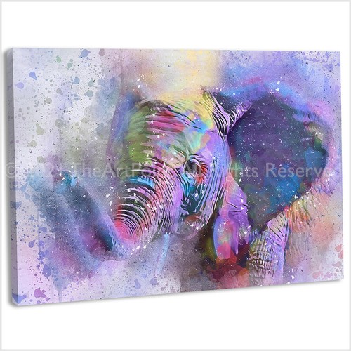 Elephant abstract watercolour - abstract,
