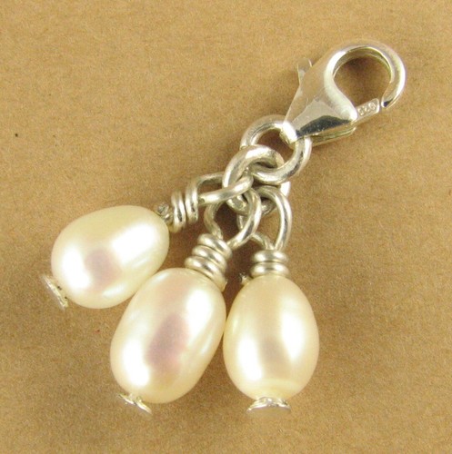 Pearl cluster clip charm - pearl,