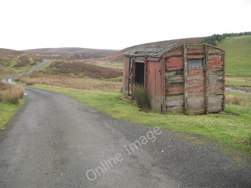 Photo 6x4 old railway hut - old,