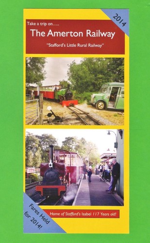 Amerton railway timetable - timetable, &