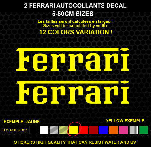 Ferrari sticker genuine - x2,