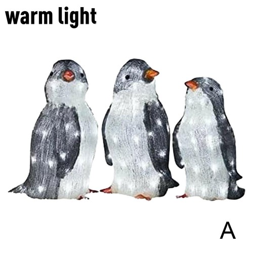 Christmas penguin acrylic - 3x,