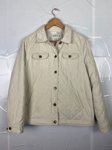 Orvis cream quilted jacket - cream,