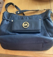 Michael Kors Large Handbag Navy Blue with Matching Purse Excellent Condition