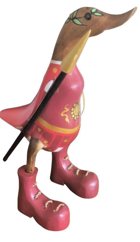 Wooden roman soldier duck - wooden,