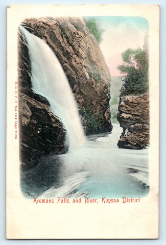 Postcard kremans falls river - postcard, &