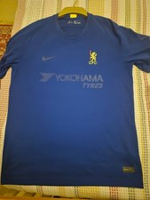 Chelsea FC Nike Blue Yellow  FA Cup 1970 Winners 50th Anniversary Shirt Large