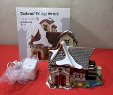 Dept. 56 Dickens Brandon Mill #4025255  w/Working Water Wheel! EUC! *SEE VIDEO