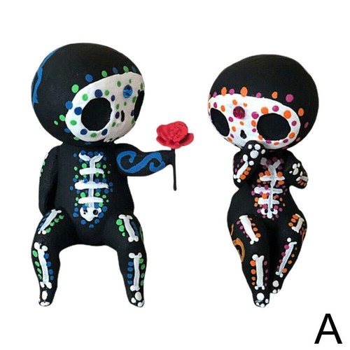Sugar skull couple statue - skull,
