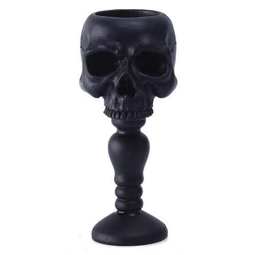 Halloween skull candle holder - skull,