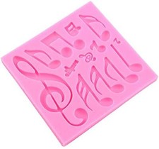 Music Mold Multi Music Note Lace Silicone Mould Fondant Mat Cake Decorating Tool