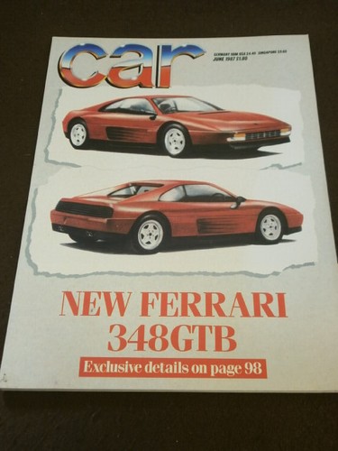 Car magazine ferrari 348gtb - car,