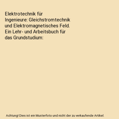 Elektrotechnik für