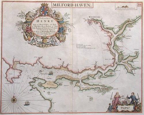 Original antique sea - sea, chart