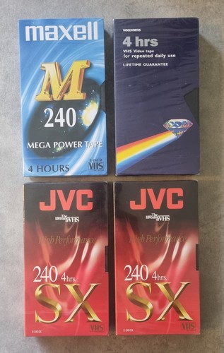 Vhs blank video tapes all - 4,