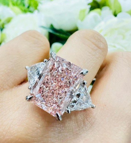 57ct fancy pink radiant with - fancy,