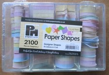 Papermania: Approx 2100 Designer Paper Shapes: Various Colours & Cuts: BNIB