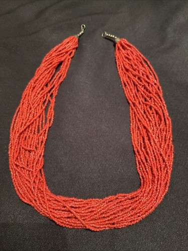 Vintage multi strand red - multi-strand,