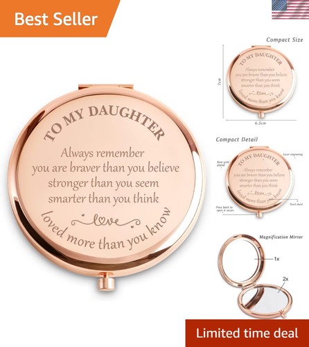 Round personalized compact - round,