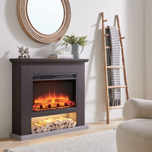 Electric fireplace suite led - electric,