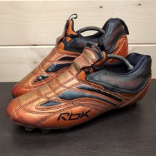 Reebok RBK Pro Rage Mens UK 10 Bronze Football Boots Moulded Studs Thierry Henry