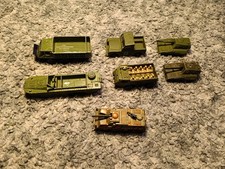 Collection of Diecast Army Vehicles 2 x dinky some macthbpx etc In Good Conditio
