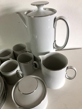 Thomas Medallion Coffee Set - Thin Platinum Band