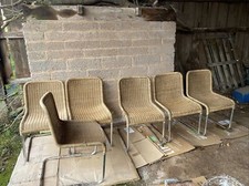 Heal’s 1970s Metal Cantilever Dining Room Chairs - Set Of 6