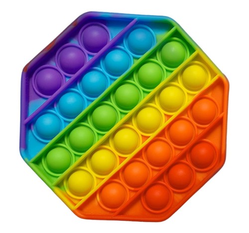 Rainbow octagon pop - it, fidget