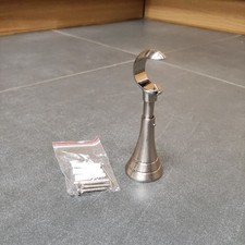 Neo Curtain Pole Bracket Wall/Ceiling mount 28mm brushed Stainless steel. 