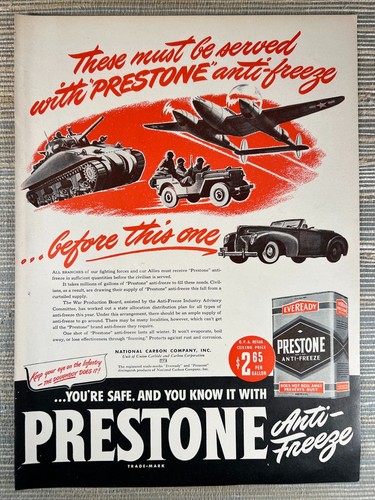 Prestone anti freeze - prestone, ww2