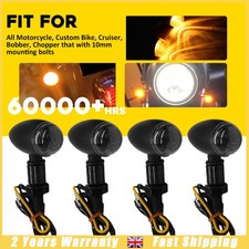 4PCS Smoked Motorcycle Front